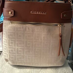 Giorgio Fiorelli Brown and Cream Crossbody Bag